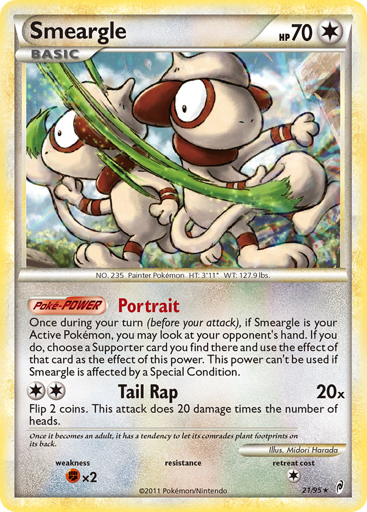 Smeargle (21/95) [HeartGold & SoulSilver: Call of Legends] | Deep Dive Games St. Marys