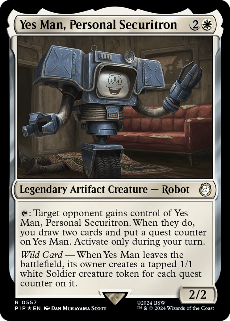 Yes Man, Personal Securitron (Surge Foil) [Fallout] | Deep Dive Games St. Marys