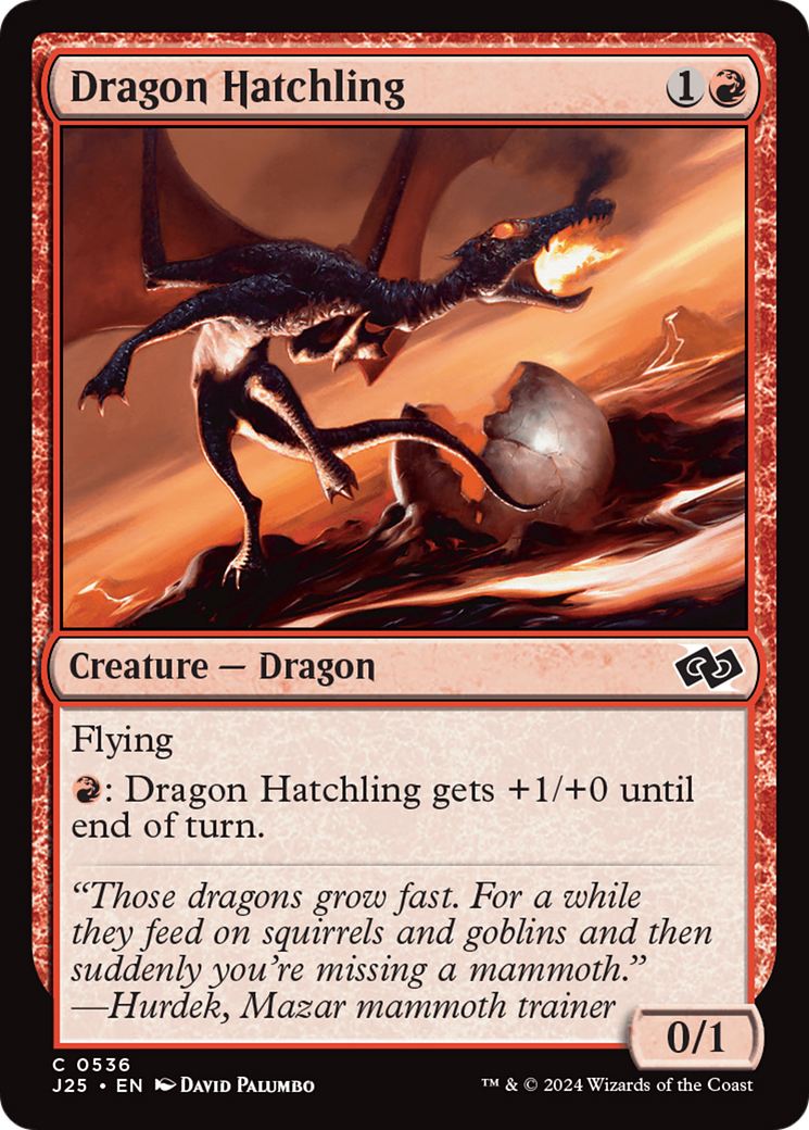 Dragon Hatchling [Foundations Jumpstart] | Deep Dive Games St. Marys