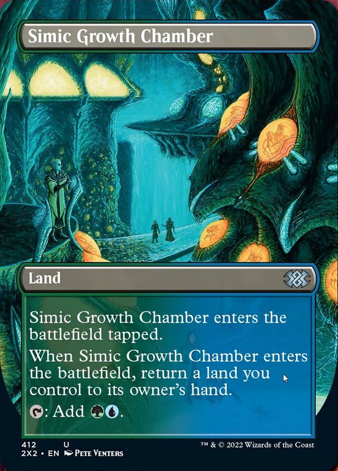 Simic Growth Chamber (Borderless Alternate Art) [Double Masters 2022] | Deep Dive Games St. Marys