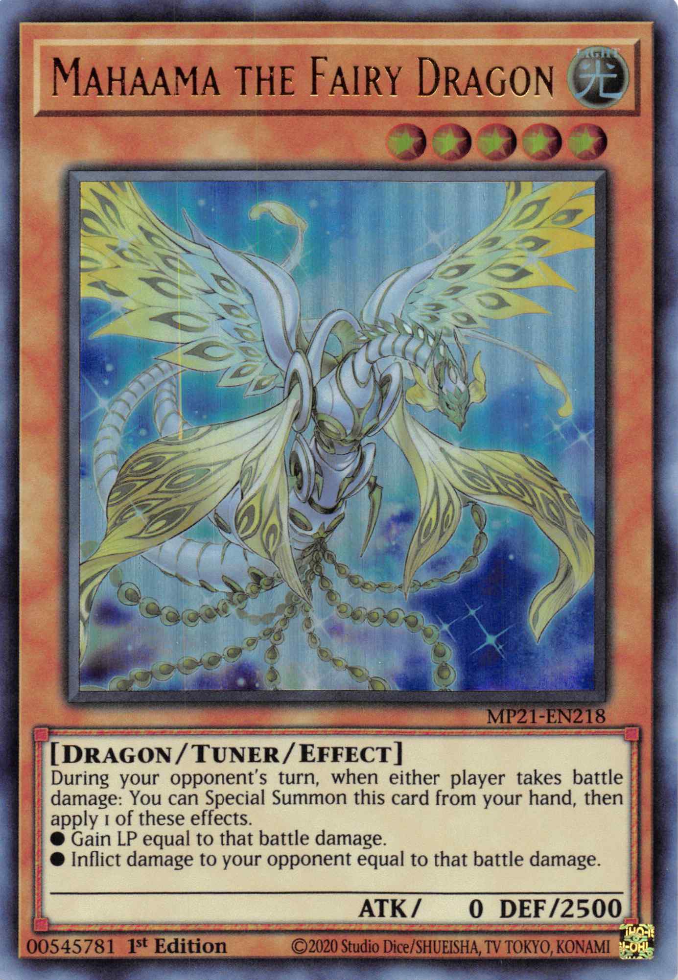 Mahaama the Fairy Dragon [MP21-EN218] Ultra Rare | Deep Dive Games St. Marys