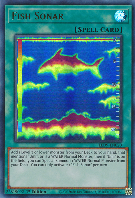 Fish Sonar [LED9-EN020] Ultra Rare | Deep Dive Games St. Marys