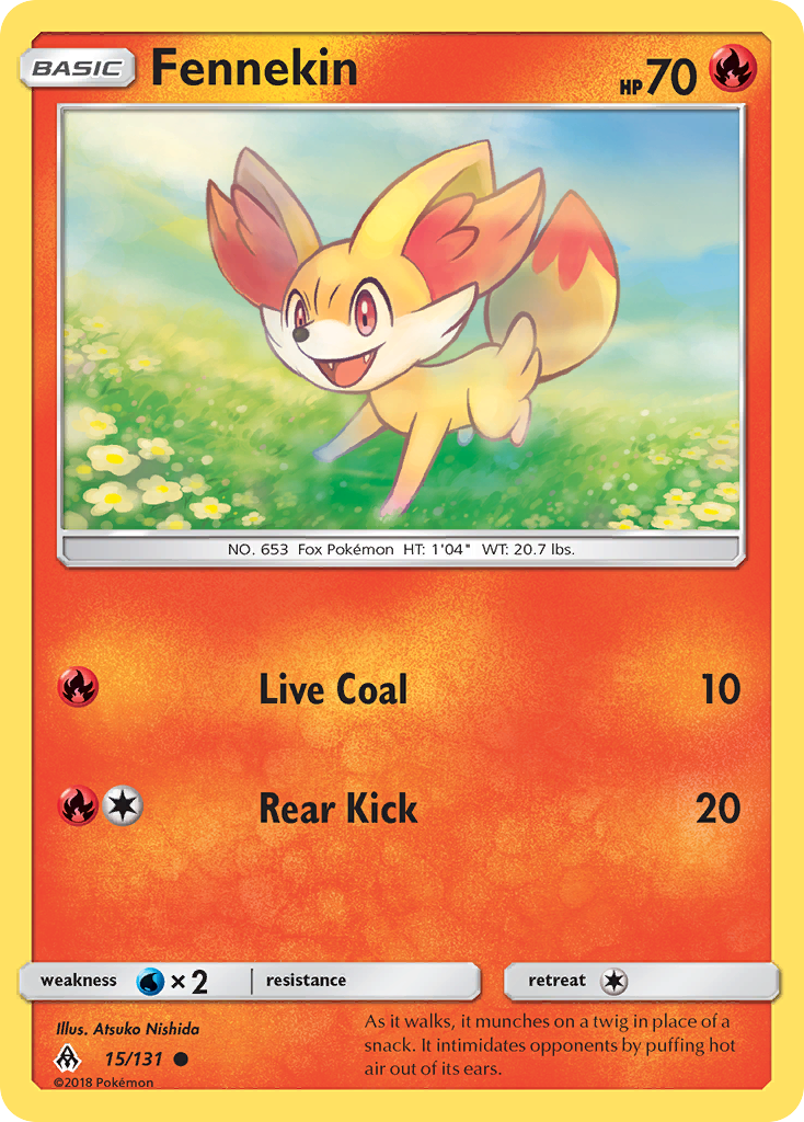 Fennekin (15/131) [Sun & Moon: Forbidden Light] | Deep Dive Games St. Marys