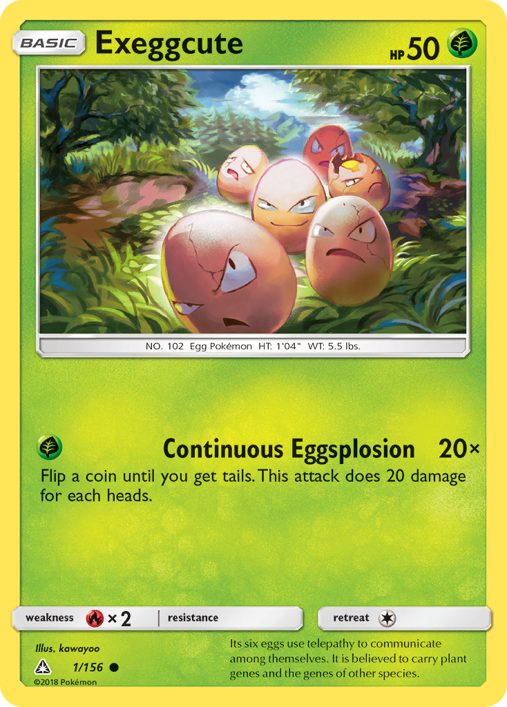 Exeggcute (1/156) [Sun & Moon: Ultra Prism] | Deep Dive Games St. Marys