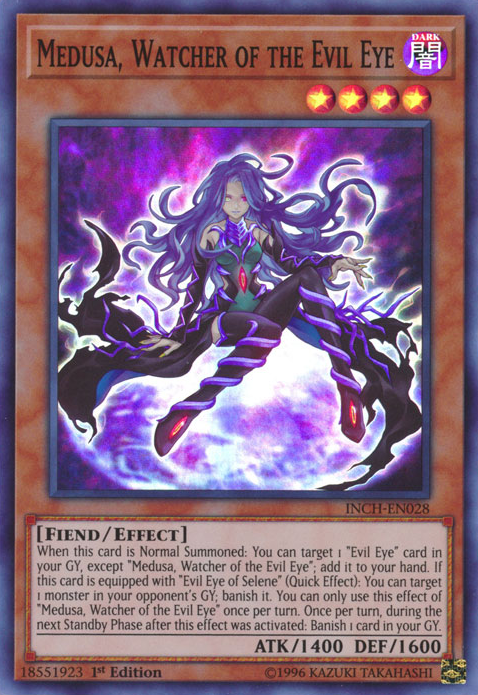 Medusa, Watcher of the Evil Eye [INCH-EN028] Super Rare | Deep Dive Games St. Marys