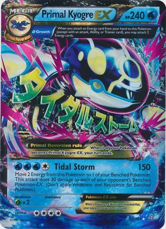 Primal Kyogre EX (55/160) (Jumbo Card) [XY: Primal Clash] | Deep Dive Games St. Marys