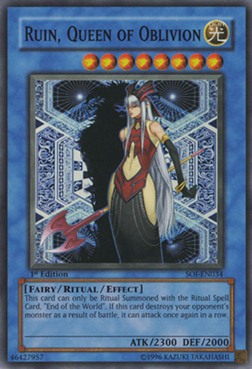 Ruin, Queen of Oblivion [SOI-EN034] Super Rare | Deep Dive Games St. Marys