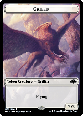 Griffin Token [Dominaria Remastered Tokens] | Deep Dive Games St. Marys