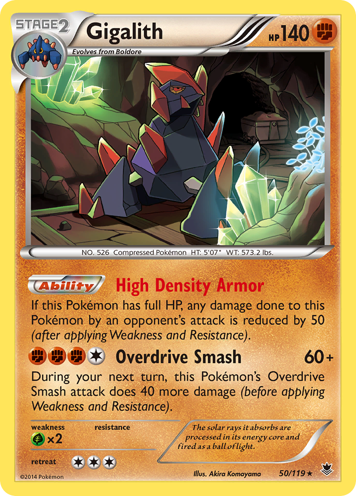 Gigalith (50/119) [XY: Phantom Forces] | Deep Dive Games St. Marys