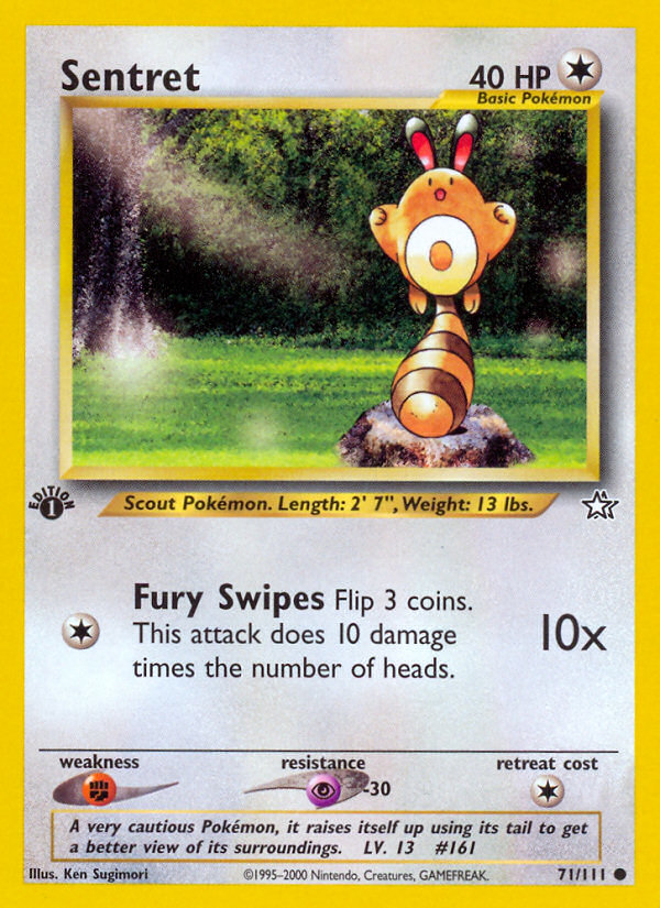 Sentret (71/111) [Neo Genesis 1st Edition] | Deep Dive Games St. Marys