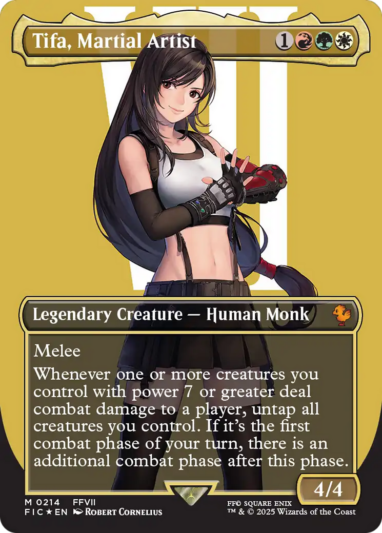 Tifa, Martial Artist (Borderless) (Surge Foil) [FINAL FANTASY Commander] | Deep Dive Games St. Marys