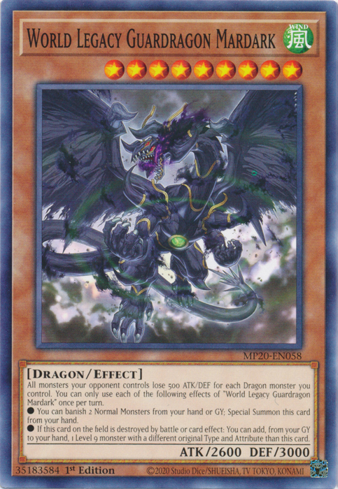 World Legacy Guardragon Mardark [MP20-EN058] Common | Deep Dive Games St. Marys