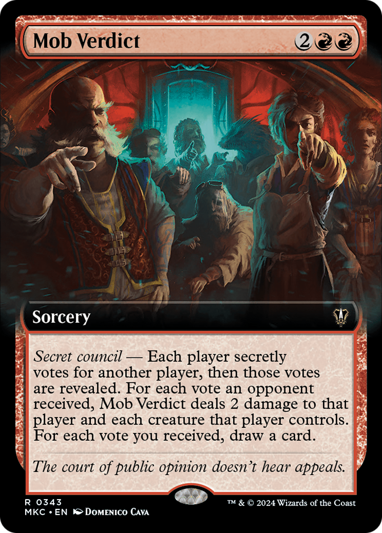 Mob Verdict (Extended Art) [Murders at Karlov Manor Commander] | Deep Dive Games St. Marys