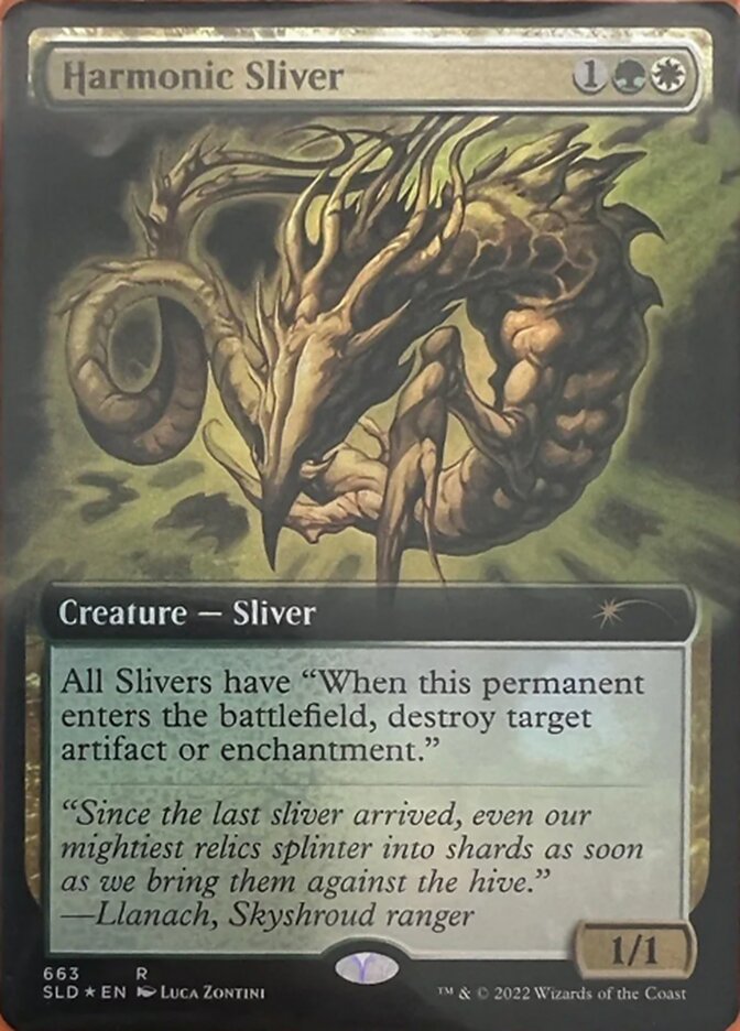 Harmonic Sliver (Extended Art) [Secret Lair Drop Promos] | Deep Dive Games St. Marys