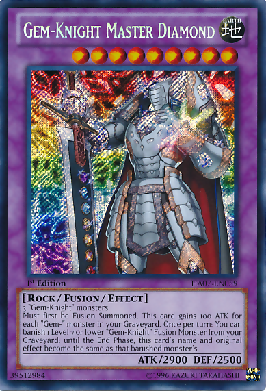 Gem-Knight Master Diamond [HA07-EN059] Secret Rare | Deep Dive Games St. Marys