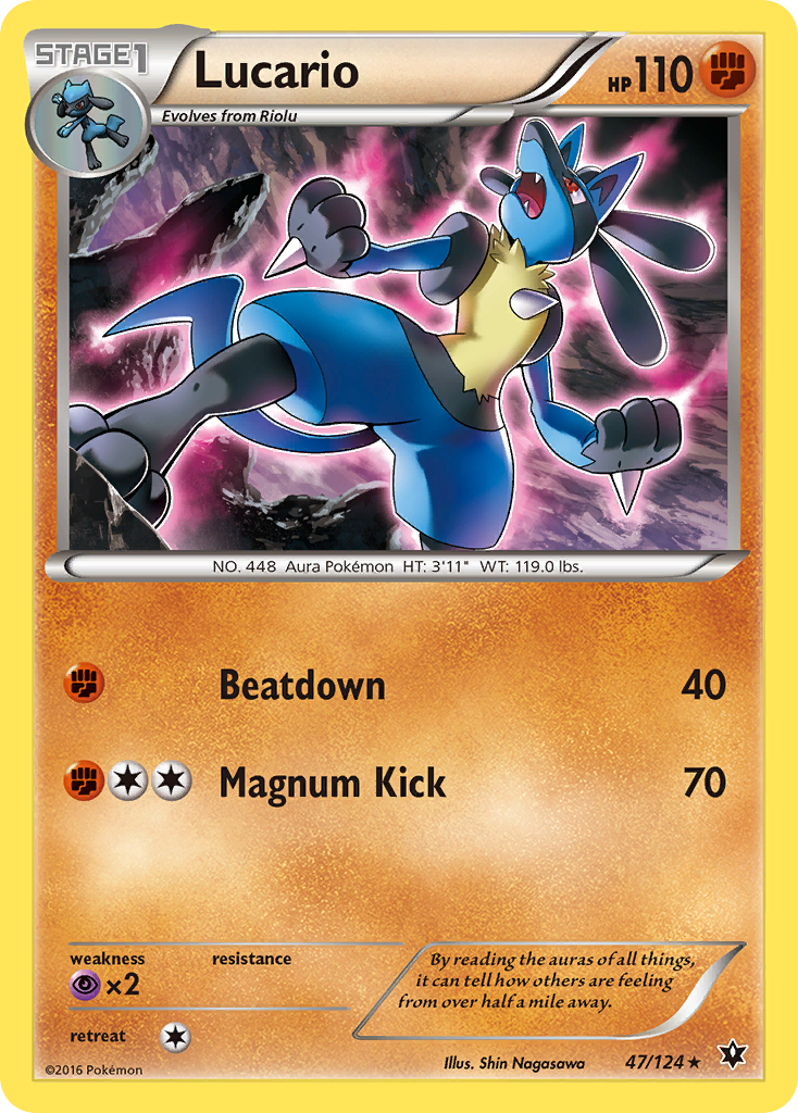 Lucario (47/124) [XY: Fates Collide] | Deep Dive Games St. Marys