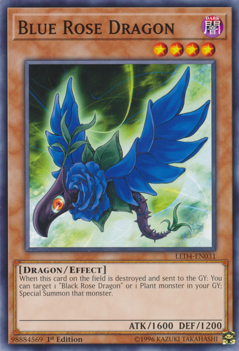 Blue Rose Dragon [LED4-EN031] Common | Deep Dive Games St. Marys