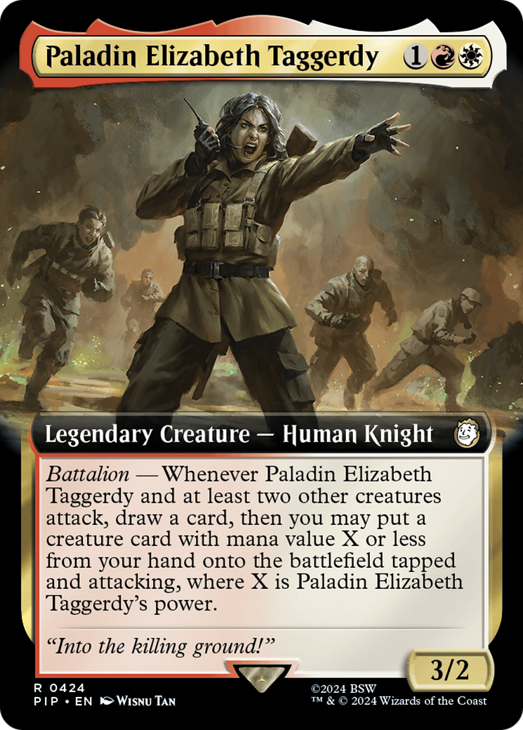 Paladin Elizabeth Taggerdy (Extended Art) [Fallout] | Deep Dive Games St. Marys