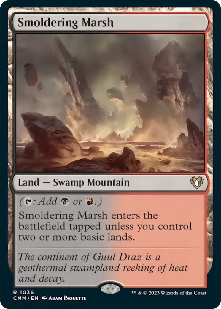 Smoldering Marsh [Commander Masters] | Deep Dive Games St. Marys