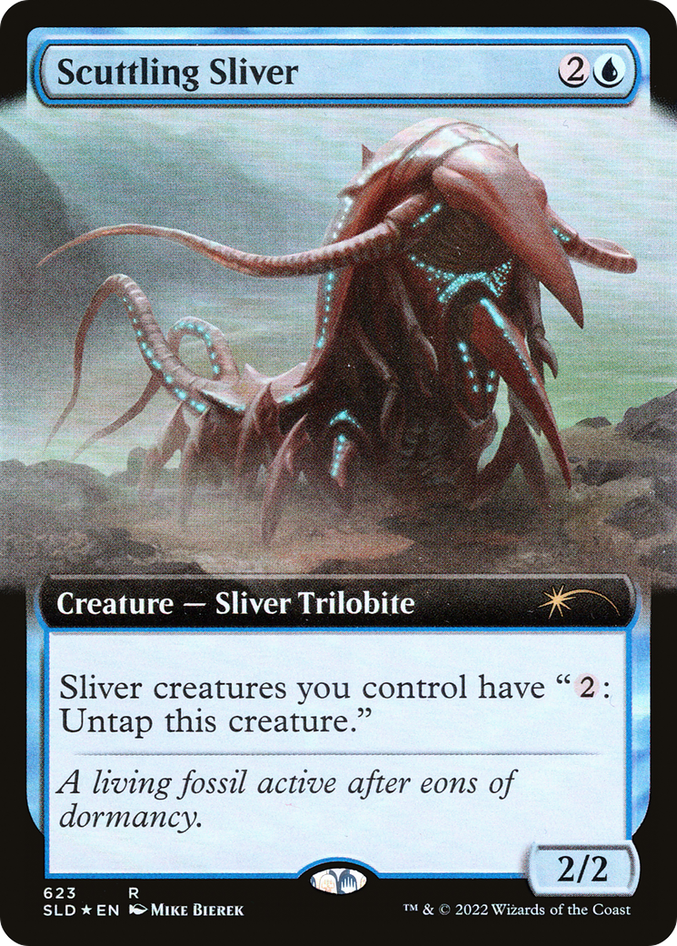 Scuttling Sliver (Extended Art) [Secret Lair Drop Promos] | Deep Dive Games St. Marys