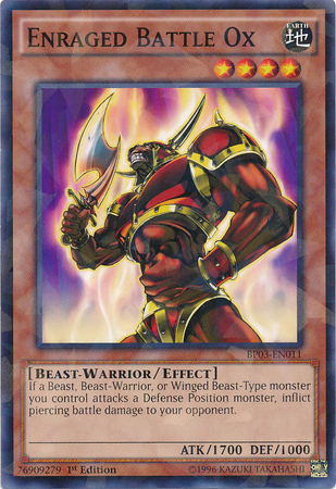 Enraged Battle Ox [BP03-EN011] Shatterfoil Rare | Deep Dive Games St. Marys