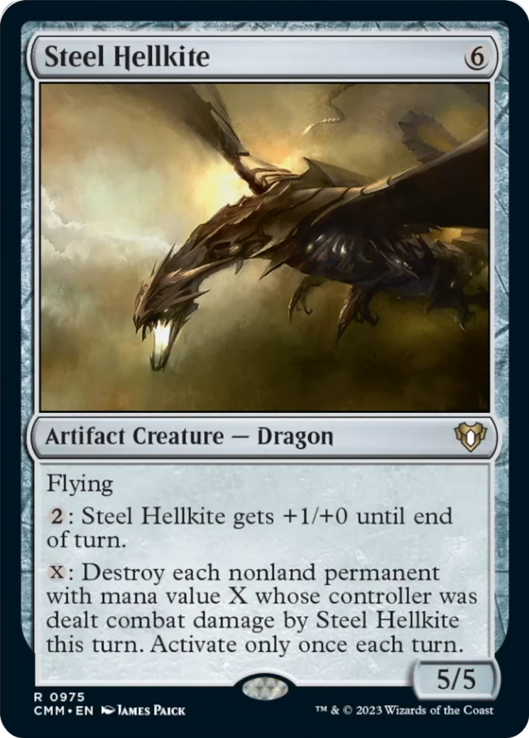 Steel Hellkite [Commander Masters] | Deep Dive Games St. Marys