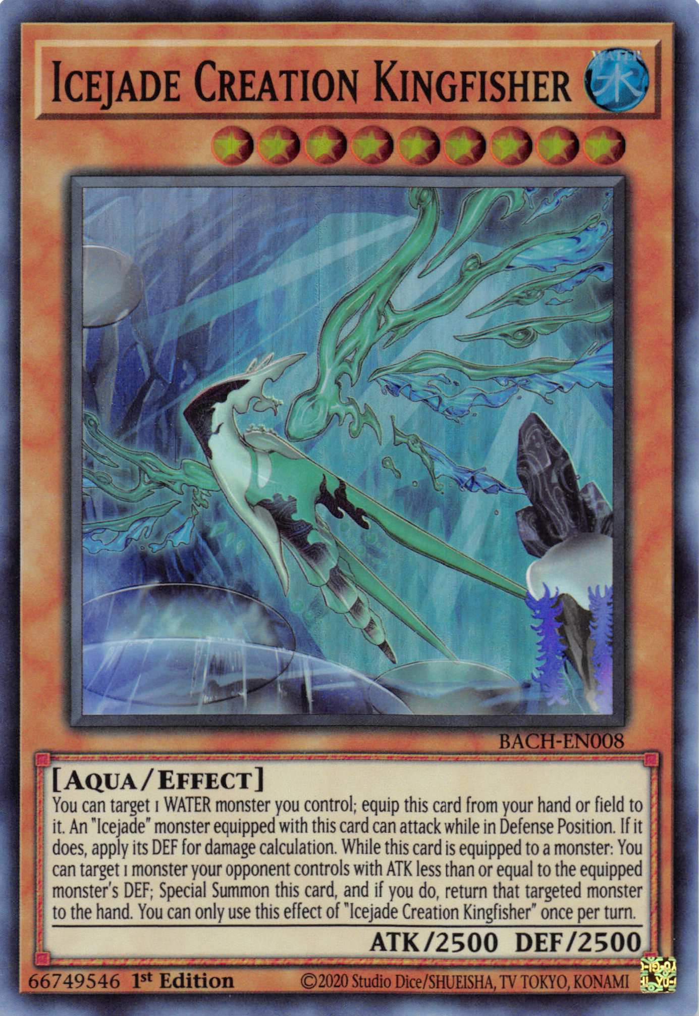 Icejade Creation Kingfisher [BACH-EN008] Super Rare | Deep Dive Games St. Marys