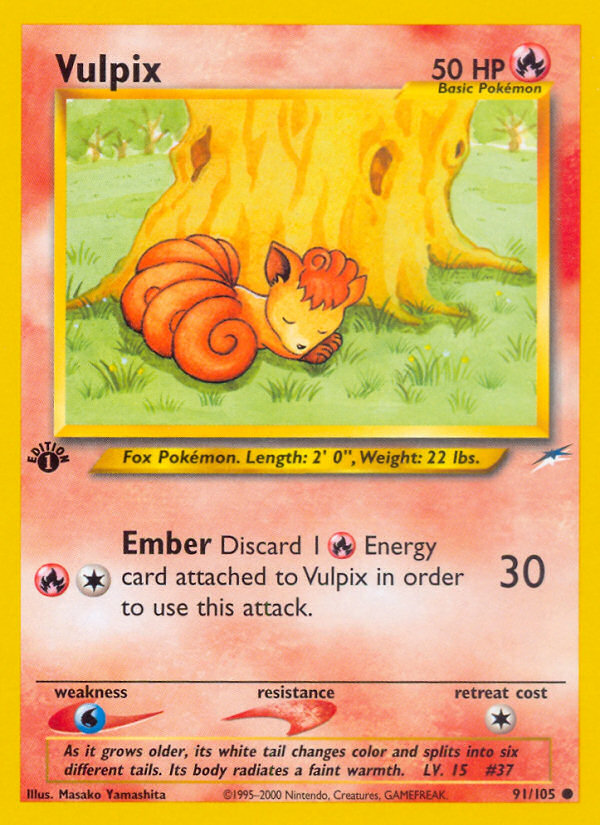 Vulpix (91/105) [Neo Destiny 1st Edition] | Deep Dive Games St. Marys