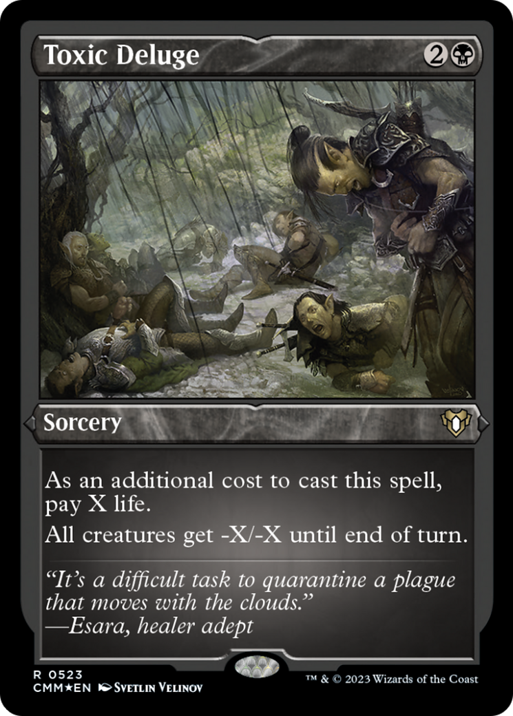 Toxic Deluge (Foil Etched) [Commander Masters] | Deep Dive Games St. Marys