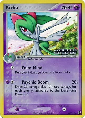 Kirlia (47/113) (Stamped) [EX: Delta Species] | Deep Dive Games St. Marys