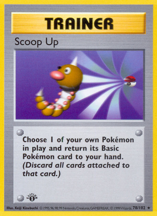 Scoop Up (78/102) (Shadowless) [Base Set 1st Edition] | Deep Dive Games St. Marys