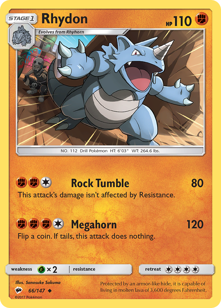 Rhydon (66/147) [Sun & Moon: Burning Shadows] | Deep Dive Games St. Marys