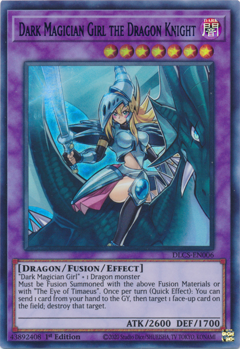 Dark Magician Girl the Dragon Knight (Green) [DLCS-EN006] Ultra Rare | Deep Dive Games St. Marys