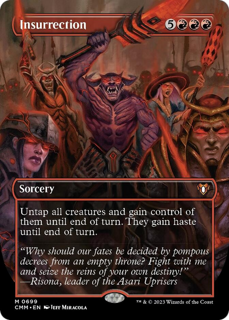 Insurrection (Borderless Alternate Art) [Commander Masters] | Deep Dive Games St. Marys