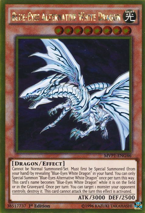 Blue-Eyes Alternative White Dragon [MVP1-ENG46] Gold Rare | Deep Dive Games St. Marys