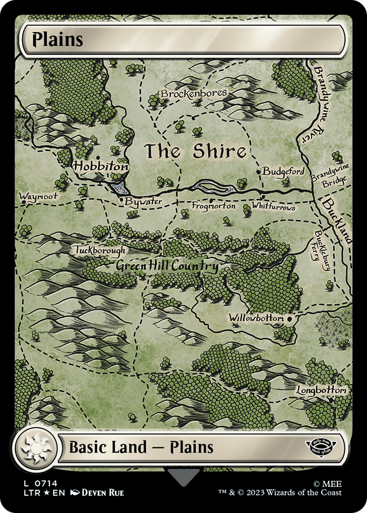 Plains (0714) (Surge Foil) [The Lord of the Rings: Tales of Middle-Earth] | Deep Dive Games St. Marys