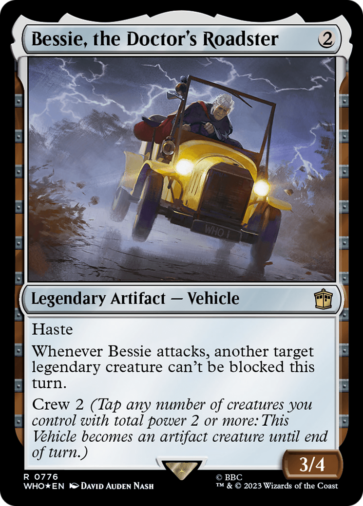 Bessie, the Doctor's Roadster (Surge Foil) [Doctor Who] | Deep Dive Games St. Marys