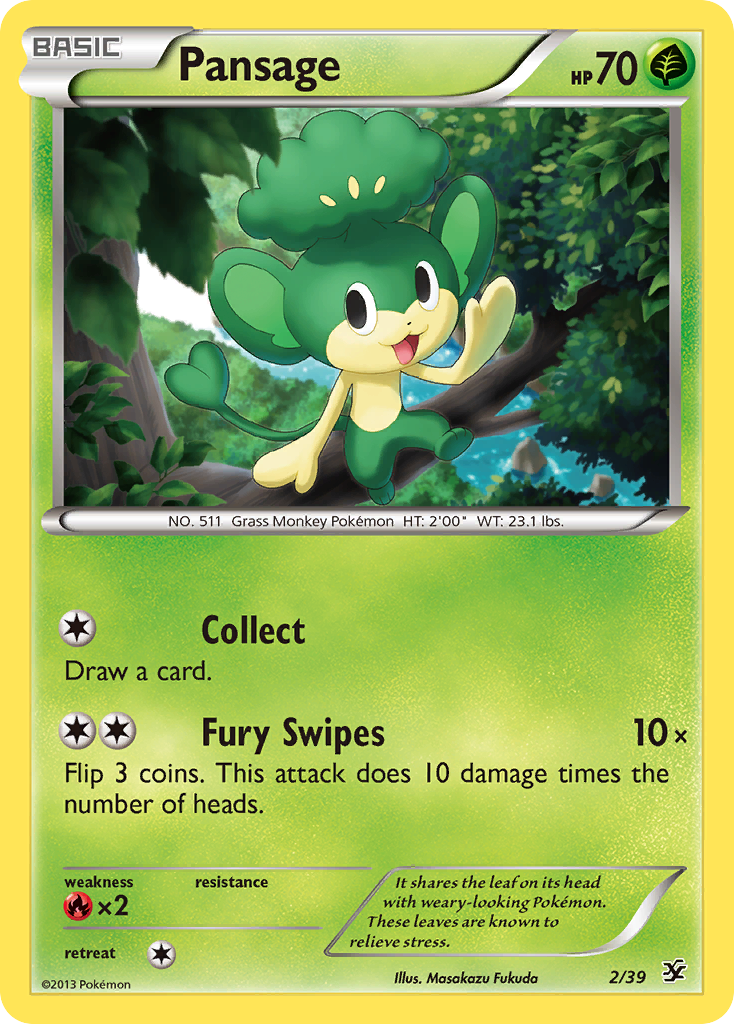 Pansage (2/39) [XY: Kalos Starter Set] | Deep Dive Games St. Marys