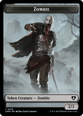 Zombie (0019) // Kor Soldier Double-Sided Token [Commander Masters Tokens] | Deep Dive Games St. Marys