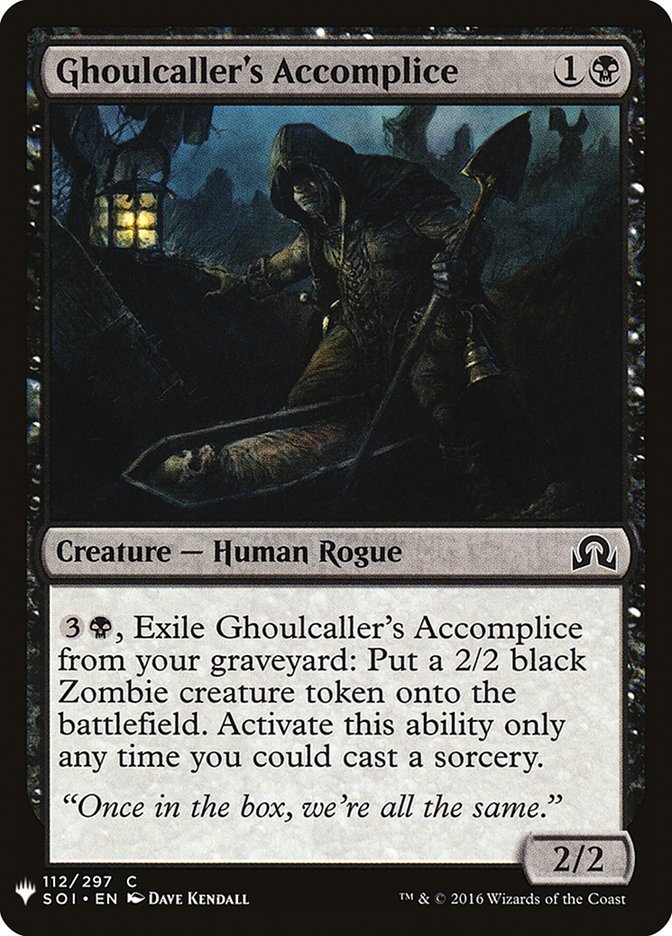 Ghoulcaller's Accomplice [Mystery Booster] | Deep Dive Games St. Marys