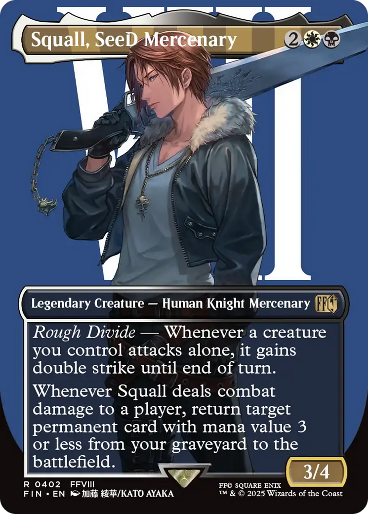 Squall, SeeD Mercenary (Borderless) [FINAL FANTASY] | Deep Dive Games St. Marys