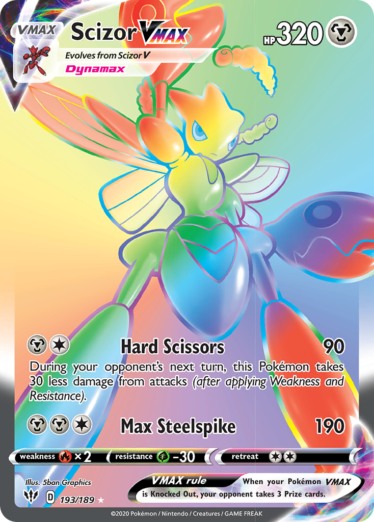 Scizor VMAX (193/189) [Sword & Shield: Darkness Ablaze] | Deep Dive Games St. Marys