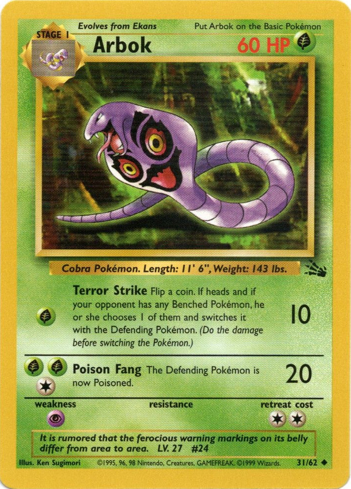 Arbok (31/62) [Fossil Unlimited] | Deep Dive Games St. Marys