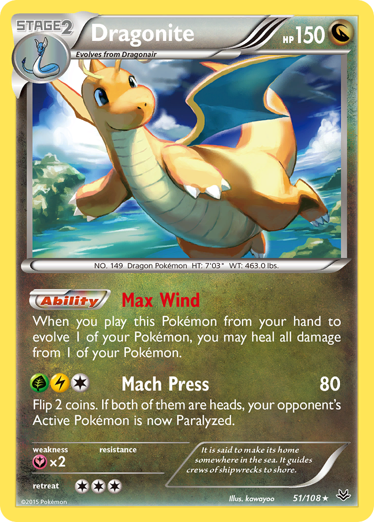 Dragonite (51/108) [XY: Roaring Skies] | Deep Dive Games St. Marys