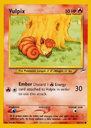 Vulpix (91/105) [Neo Destiny Unlimited] | Deep Dive Games St. Marys