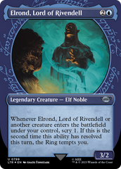 Elrond, Lord of Rivendell (Showcase) (Surge Foil) [The Lord of the Rings: Tales of Middle-Earth] | Deep Dive Games St. Marys