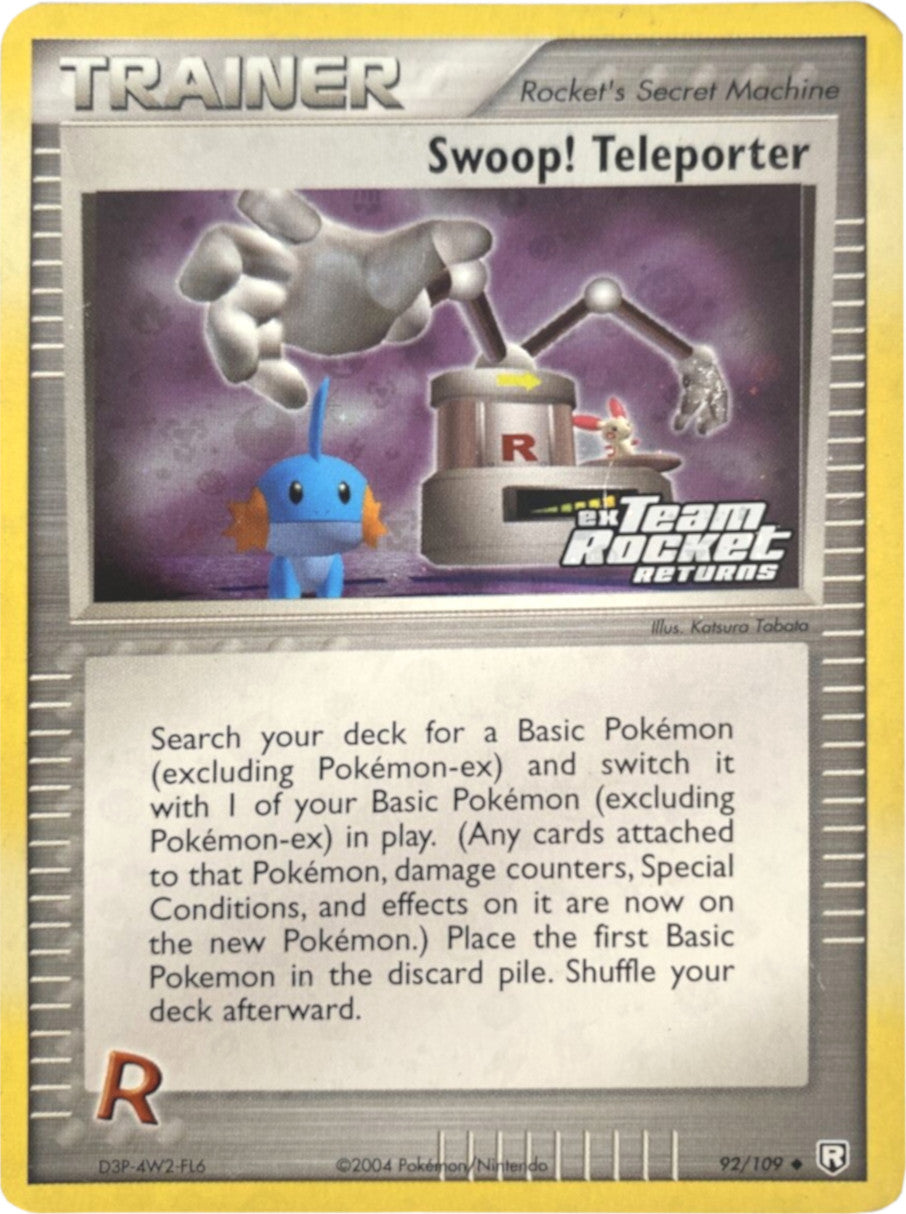 Swoop! Teleporter (92/109) (Stamped) [EX: Team Rocket Returns] | Deep Dive Games St. Marys