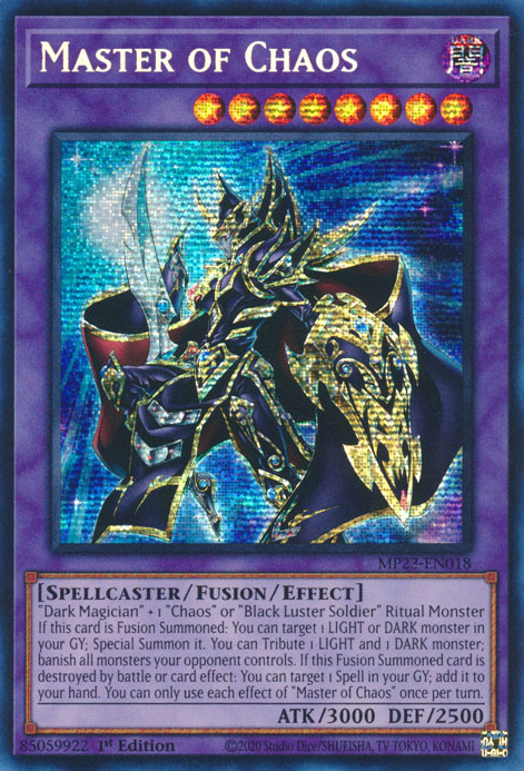 Master of Chaos [MP23-EN018] Prismatic Secret Rare | Deep Dive Games St. Marys