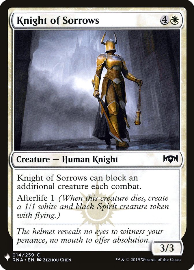 Knight of Sorrows [Mystery Booster] | Deep Dive Games St. Marys