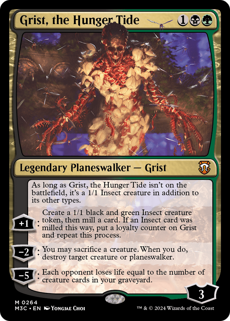 Grist, the Hunger Tide (Ripple Foil) [Modern Horizons 3 Commander] | Deep Dive Games St. Marys